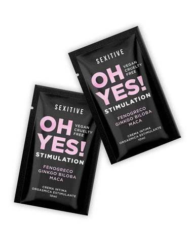 OH YES CREMA ORGASMICA POUCH NEGRO