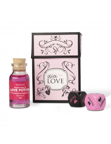 JUEGO DE DADOS ACCIONES & LUGARES + ACEITE COMESTIBLE