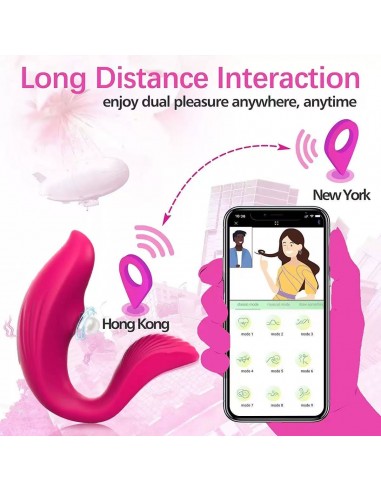 VIBRADOR SUCCIONADOR BALLENA CON APP+ USB